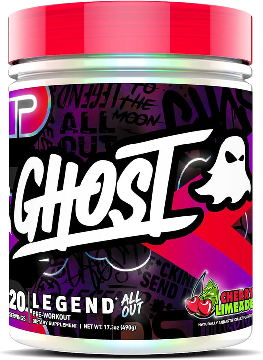 Legend All Out Pre Workout Supplement 20 Servings, Cherry Limeade