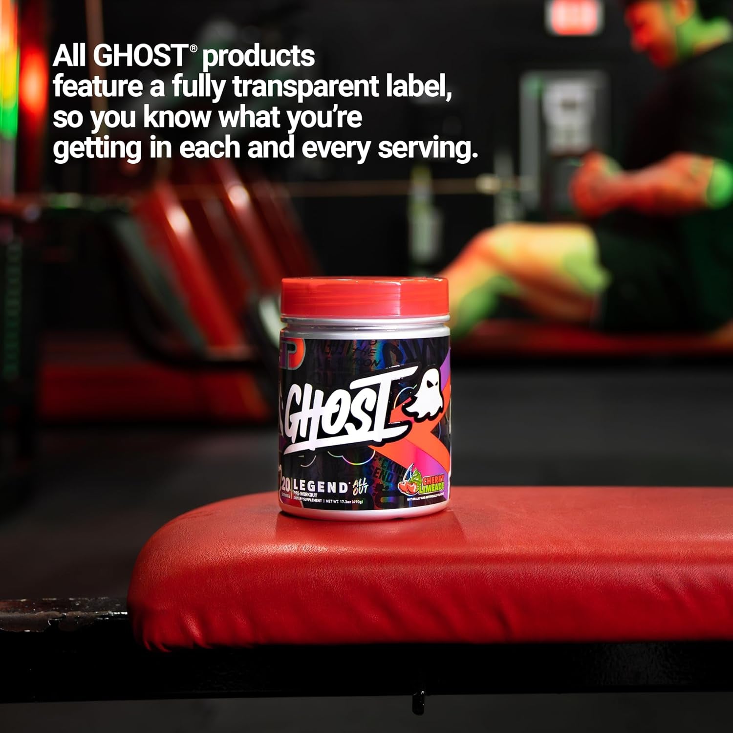 Legend All Out Pre Workout Supplement 20 Servings, Cherry Limeade