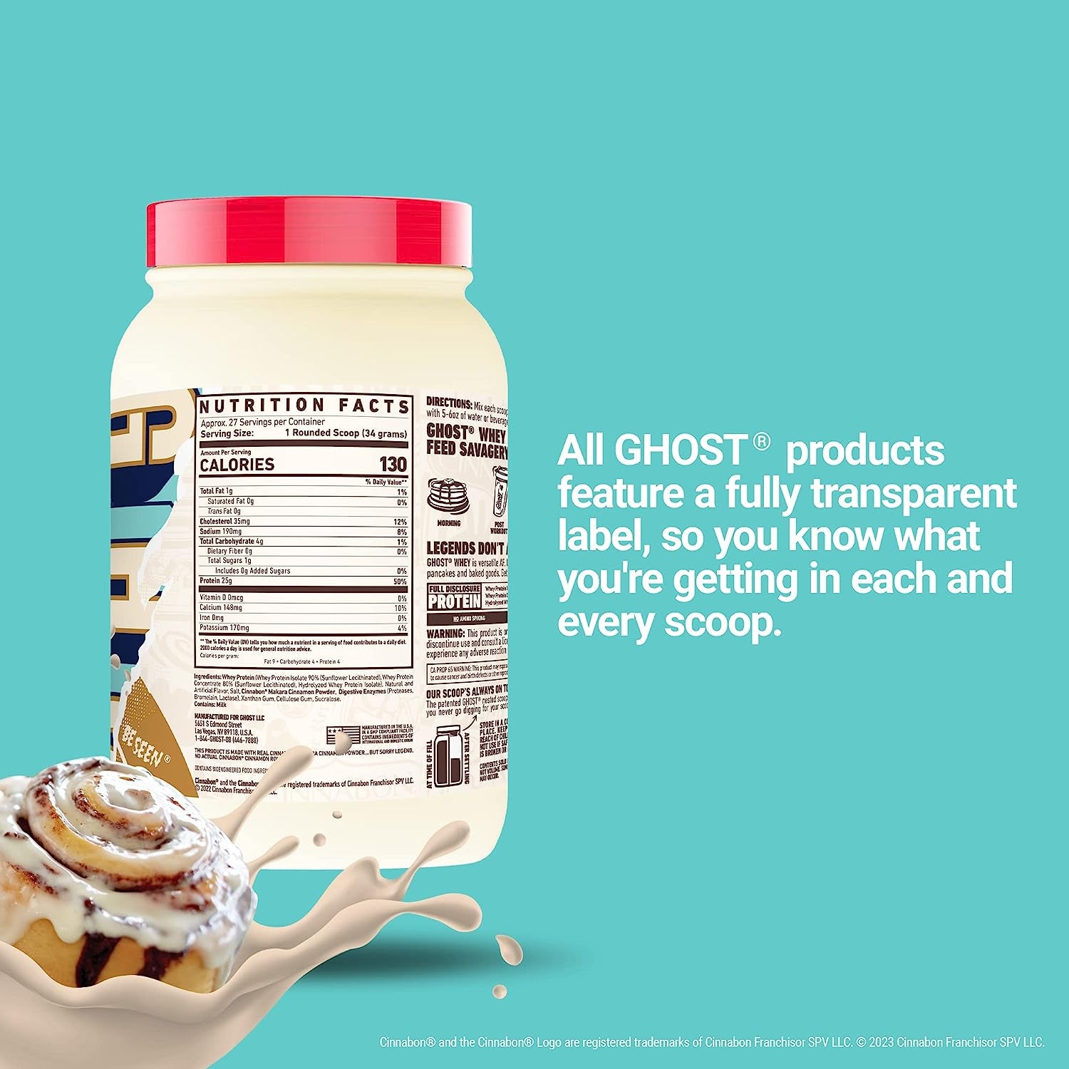 Cinnabon Whey Protein Powder 907 G