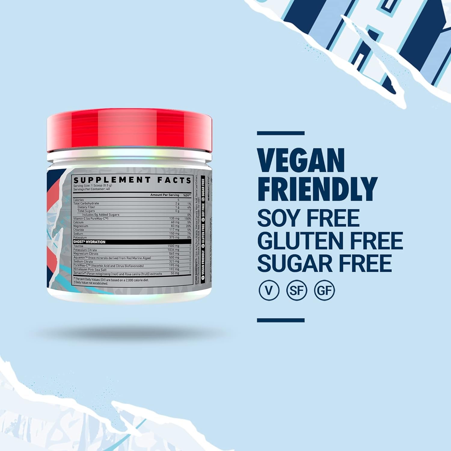 Hydration Kiwi Strawberry Electrolyte Powder, 40 Servings