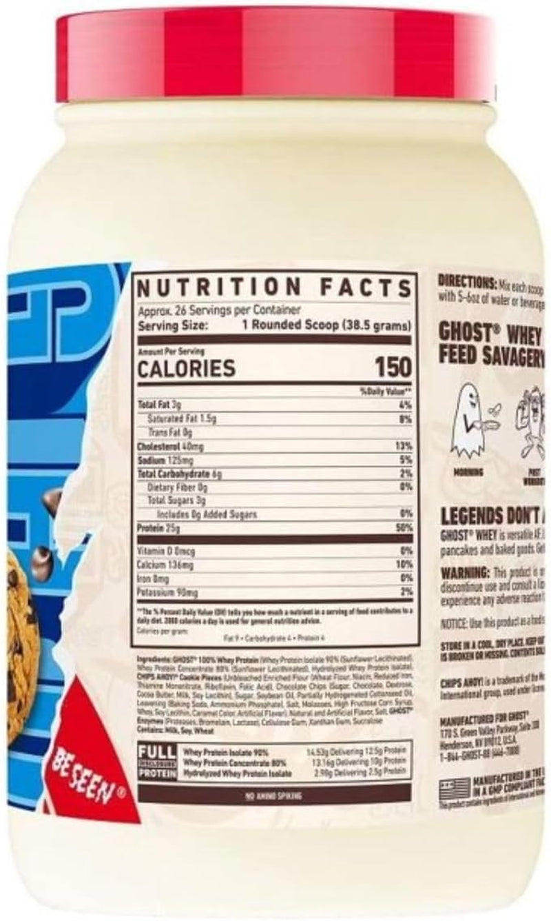 Chocolate Chip Cookie Whey Protein Powder 907 G