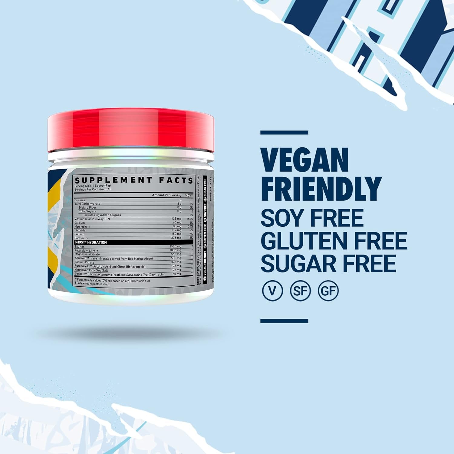 Hydration Lemon Crush Electrolyte Powder, 40 Servings