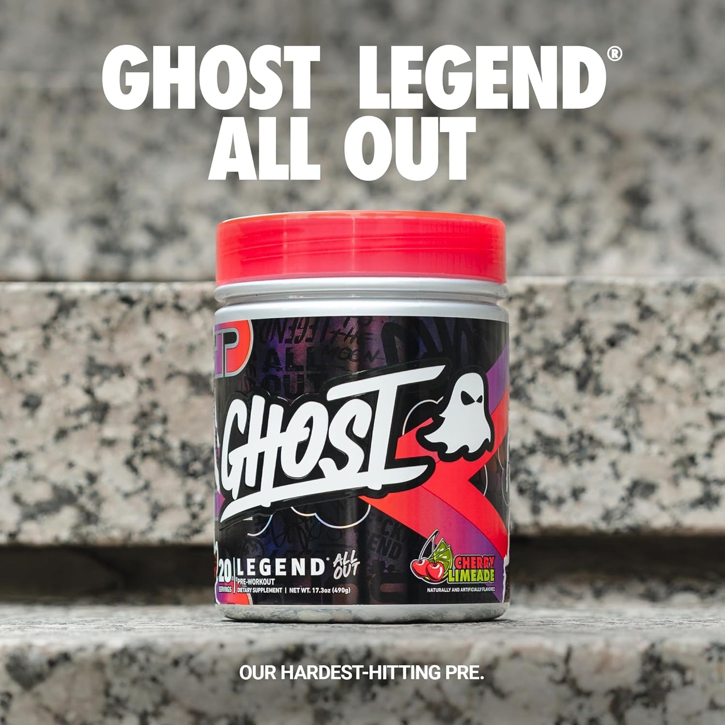 Legend All Out Pre Workout Supplement 20 Servings, Cherry Limeade